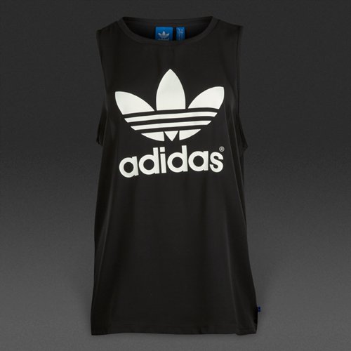 Adidas Originals Loose Trefoil Tank Black for Women